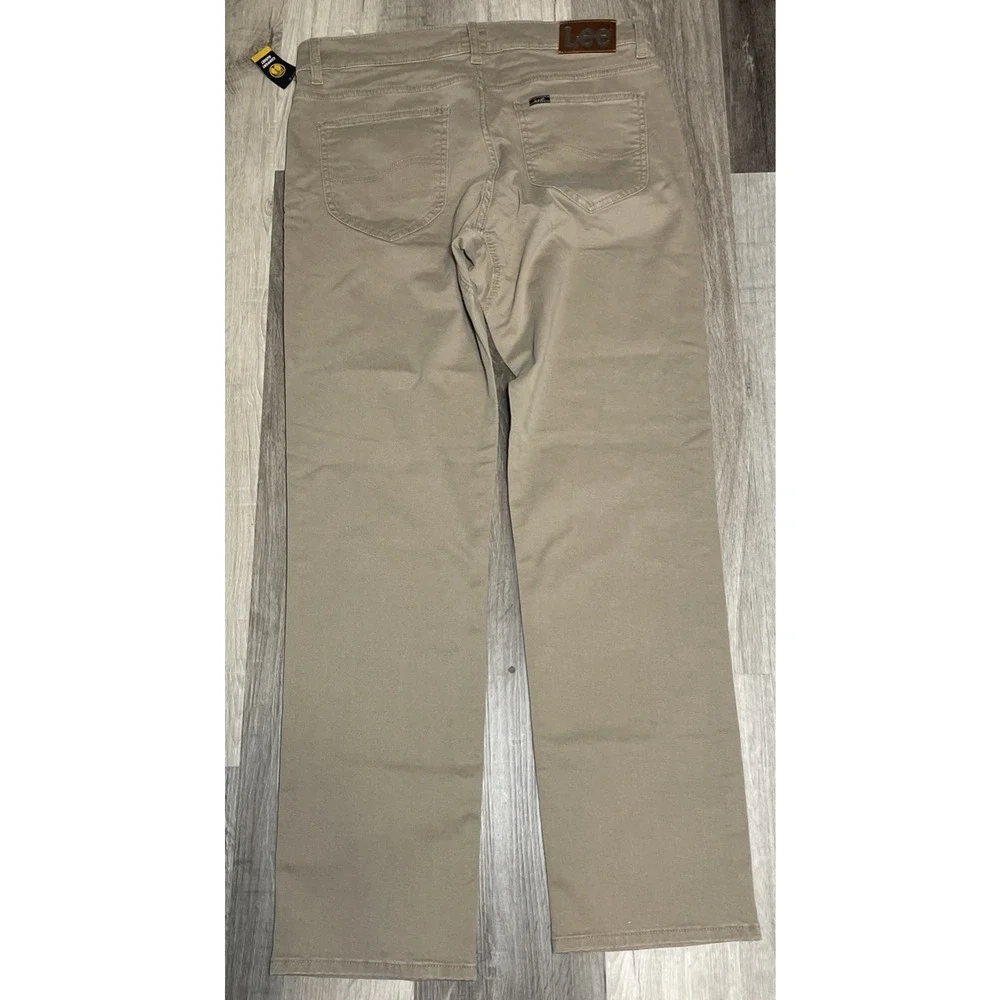 Lee Men's Cougar Regular Fit Straight Leg 5-Pocket Twill Pants Size 36x30 NEW